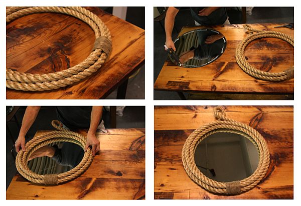 DIY Rope Mirror