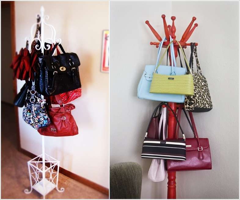 bag storage ideas for small spaces