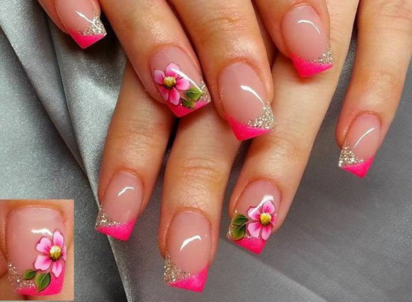 2. Step by Step Floral Nail Art - wide 2