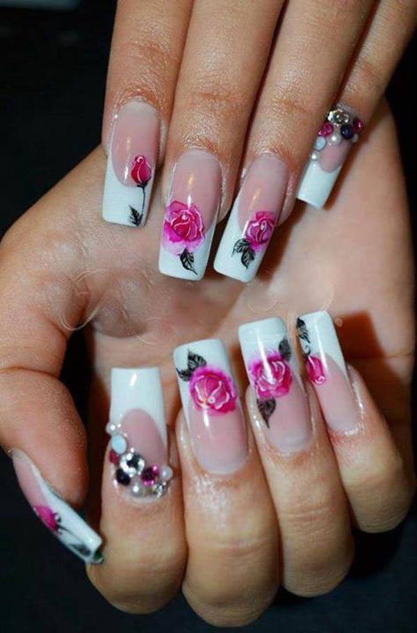 Floral Nails Designs That Are Trendy This Season - World inside pictures