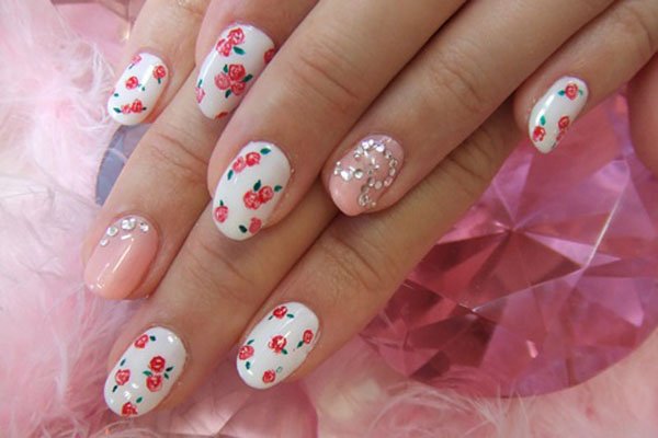 Summer Floral Nail art