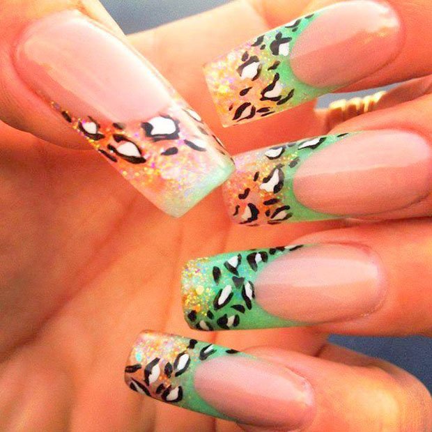 animal print nails