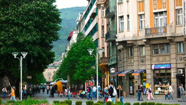 Macedonia Street and Macedonia Square, Skopje, Macedonia