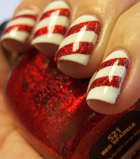 22 Christmas Nail Art Designs World Inside Pictures