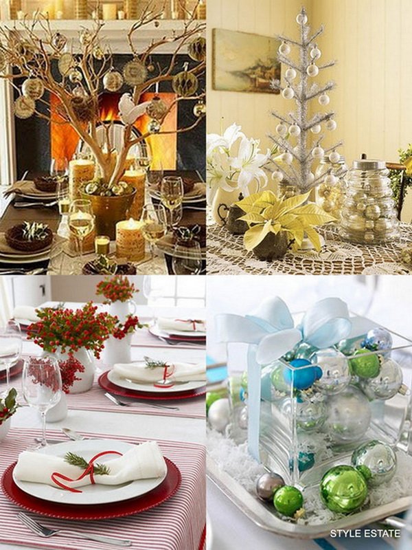 Modern Christmas Table Decorations | World inside pictures