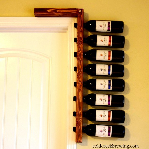 rustic wine rack