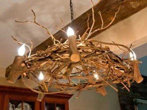 22 DIY Ideas For Rustic Tree Branch Chandeliers - World inside pictures