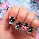 30 Stylish Nail Art Designs with Bows - World inside pictures