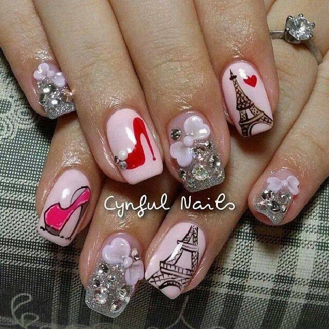 Eiffel tower nails