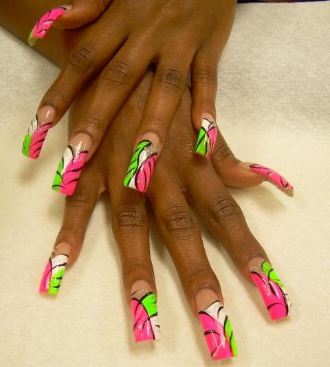 25 Spectacular Neon Nails Art Ideas - World inside pictures