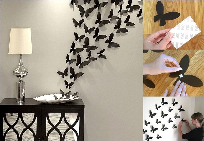 16 Cheap And Easy Diy Wall Beautification With Butterflies World