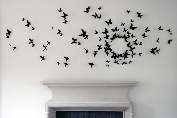 how to make a butterfly wall