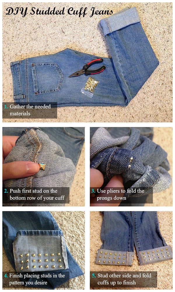 12 Fun And Easy DIY Ideas To Renew Your Old Jeans