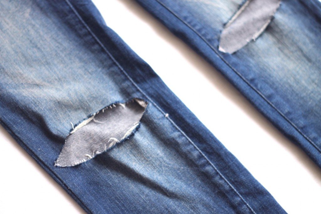 DIY step by step jeans