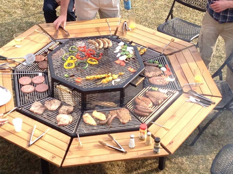 octagon grill table