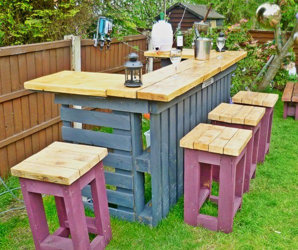 outdoor diy pallet furniture