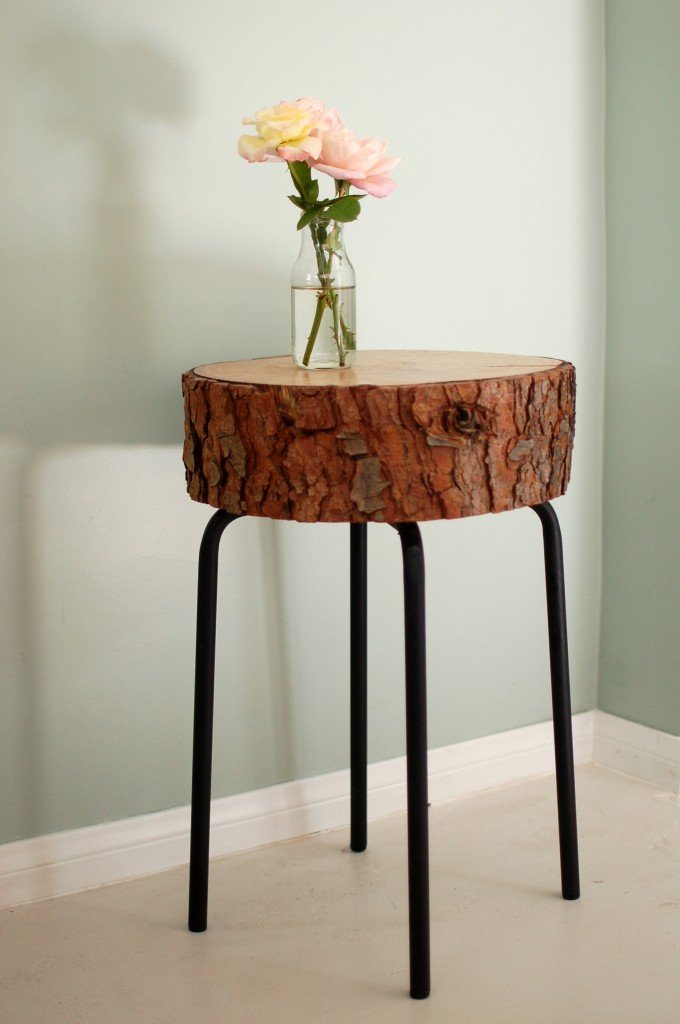 indoor DIY rustic log decorating ideas