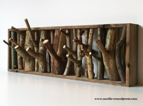 easy DIY rustic log decorating ideas