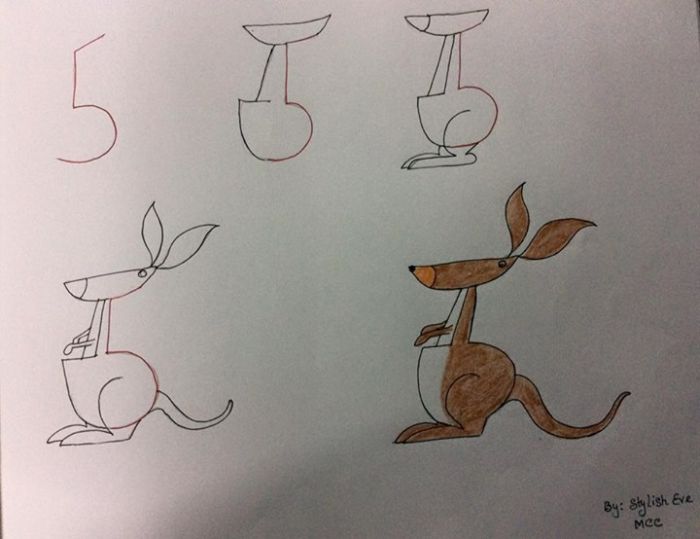 Teach Your Kids How To Draw Cute and Fun Animals Just By Using Numbers -  Wow Amazing