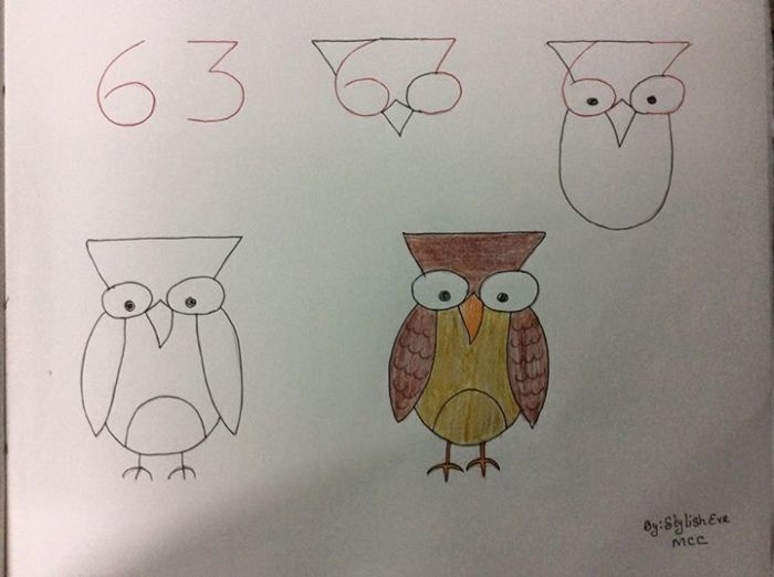 Teach Your Kids How To Draw Cute and Fun Animals Just By Using Numbers -  Wow Amazing