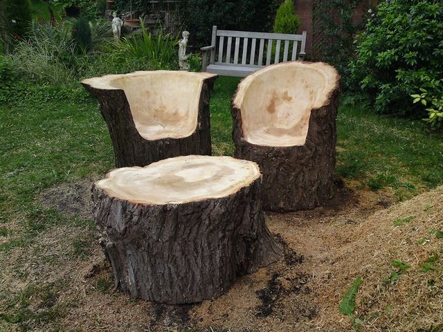 Creative-Ideas-Stunning-Tree-Trunk-Garden-Furniture-1