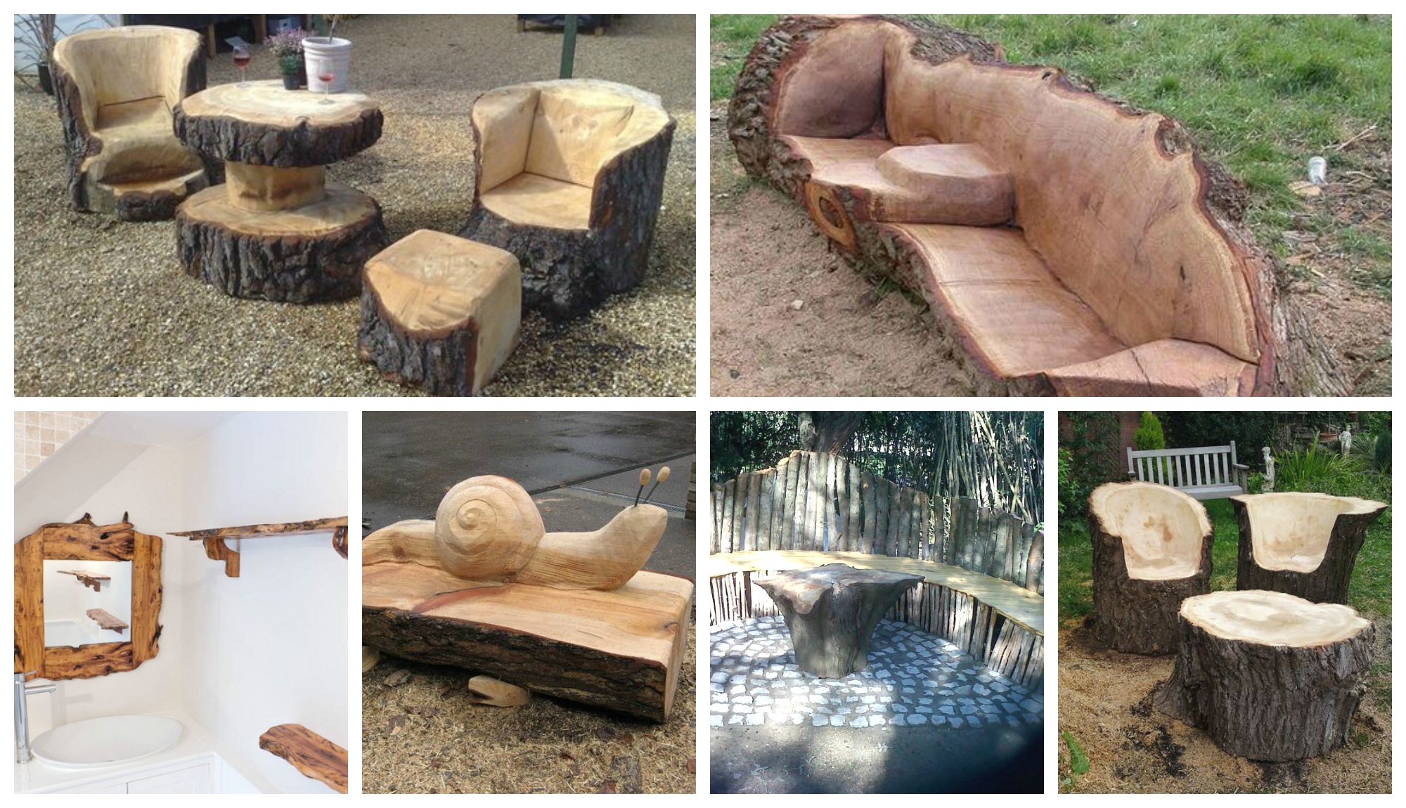 15 Impressive Ways Of Turning Wood Logs And Tree Stumps Into Unique