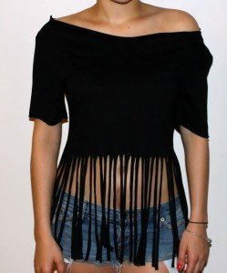 diy fringe tshirt 9