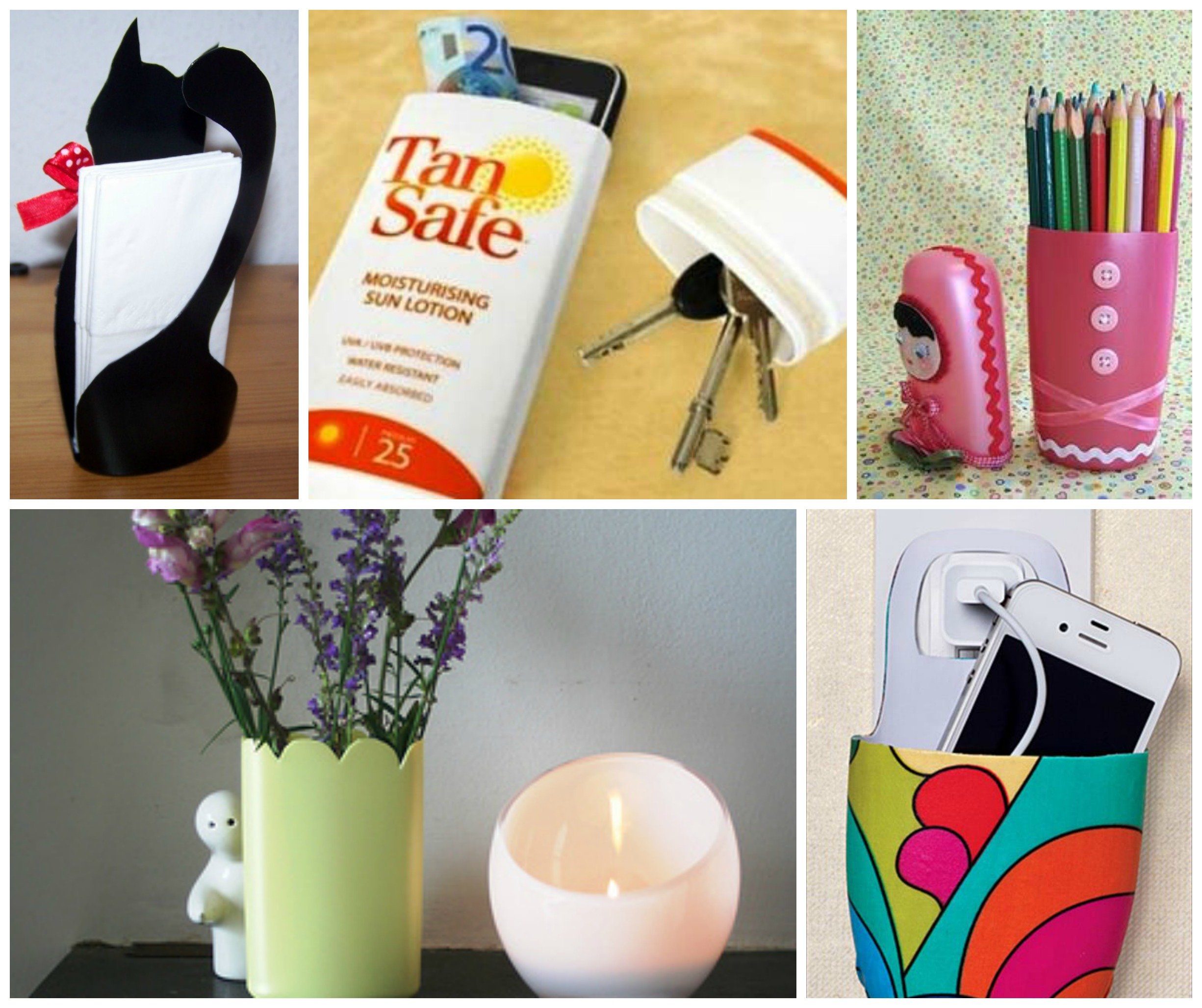 diy crafts from recycled shampoo bottles World inside pictures