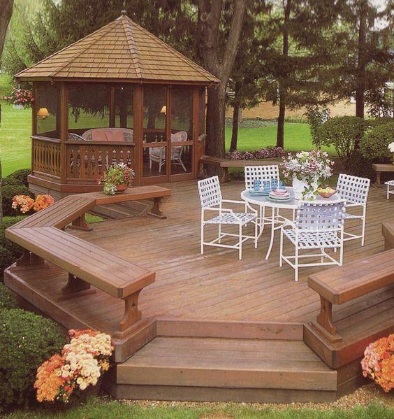 Outstanding Backyard Landscaping Ideas Gazebos In The ...