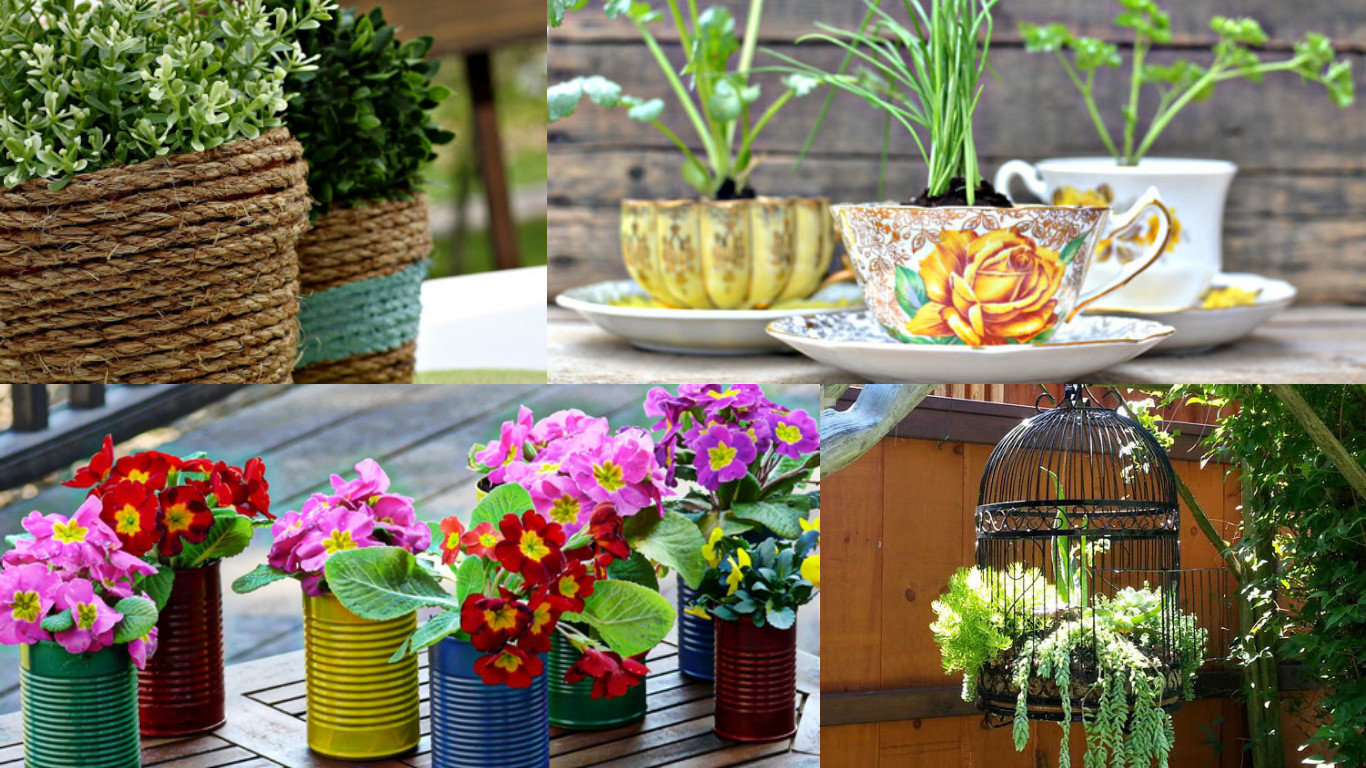 15 Creative Cheap DIY Flower Pots World Inside Pictures   DIY Flower Pots 