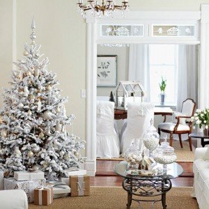 white Christmas tree