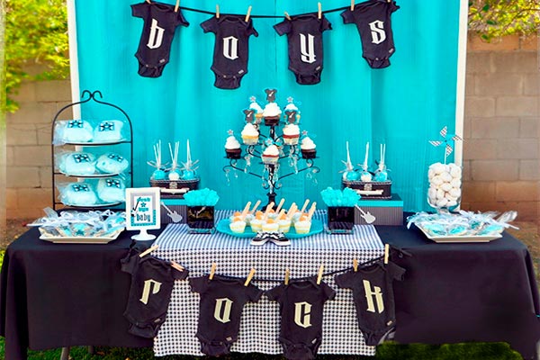 boys rock baby shower