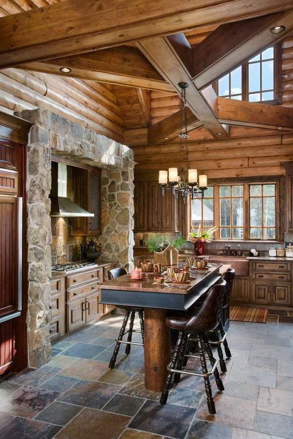 Log Cabin Homes Interior Ideas Kitchen Design World Inside Pictures