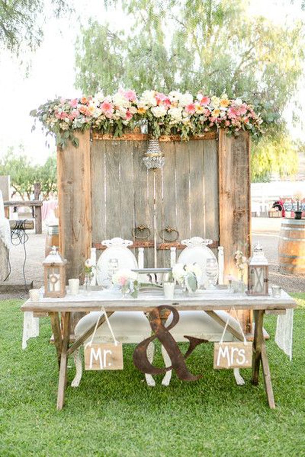 Vintage Rustic Wedding Table Decoration World Inside Pictures