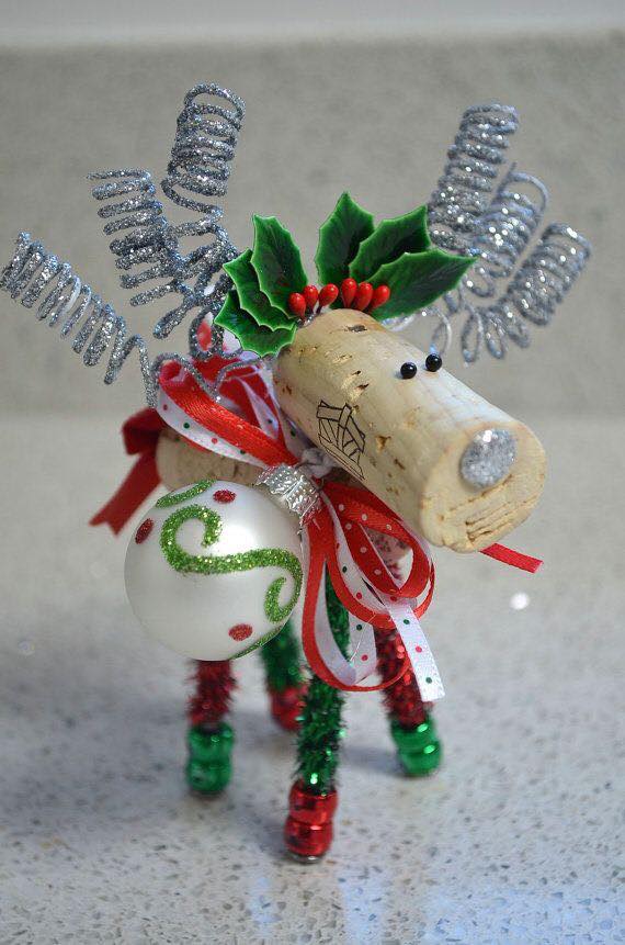 wine corks diy crafts reindeer cork craft projects easy inside