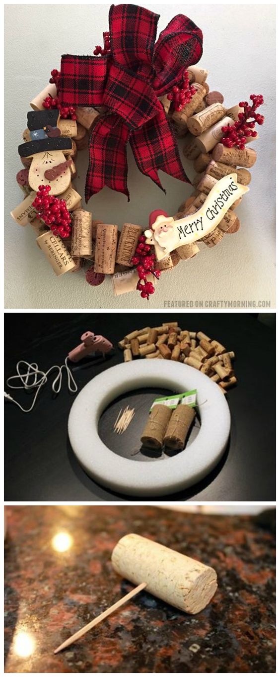 Easy DIY Wine Corks Christmas Crafts - World inside pictures