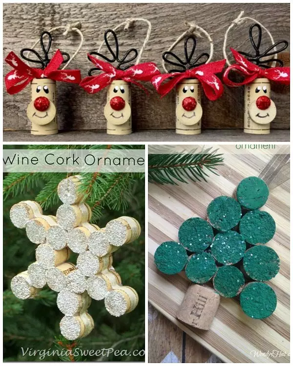 Easy DIY Wine Corks Christmas Crafts World Inside Pictures   Wine Cork Christmas Craft Ideas  