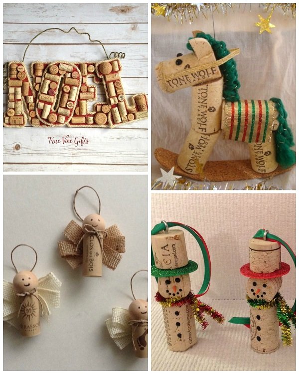 Easy DIY Wine Corks Christmas Crafts World Inside Pictures   Wine Cork Christmas Crafts 1 