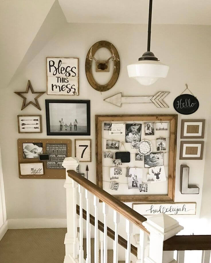 staircase wall art