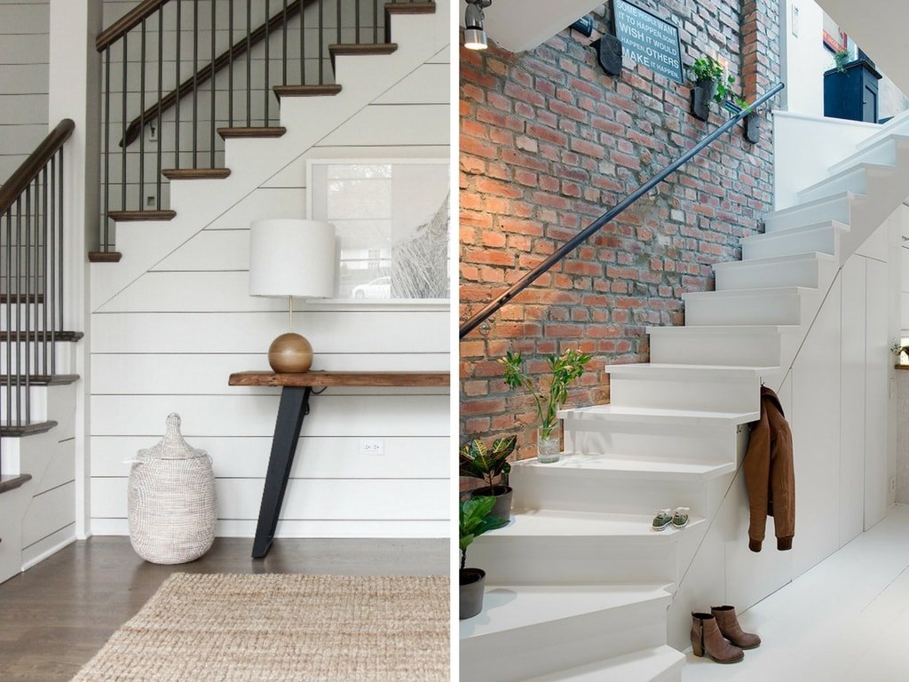 under staircase decor