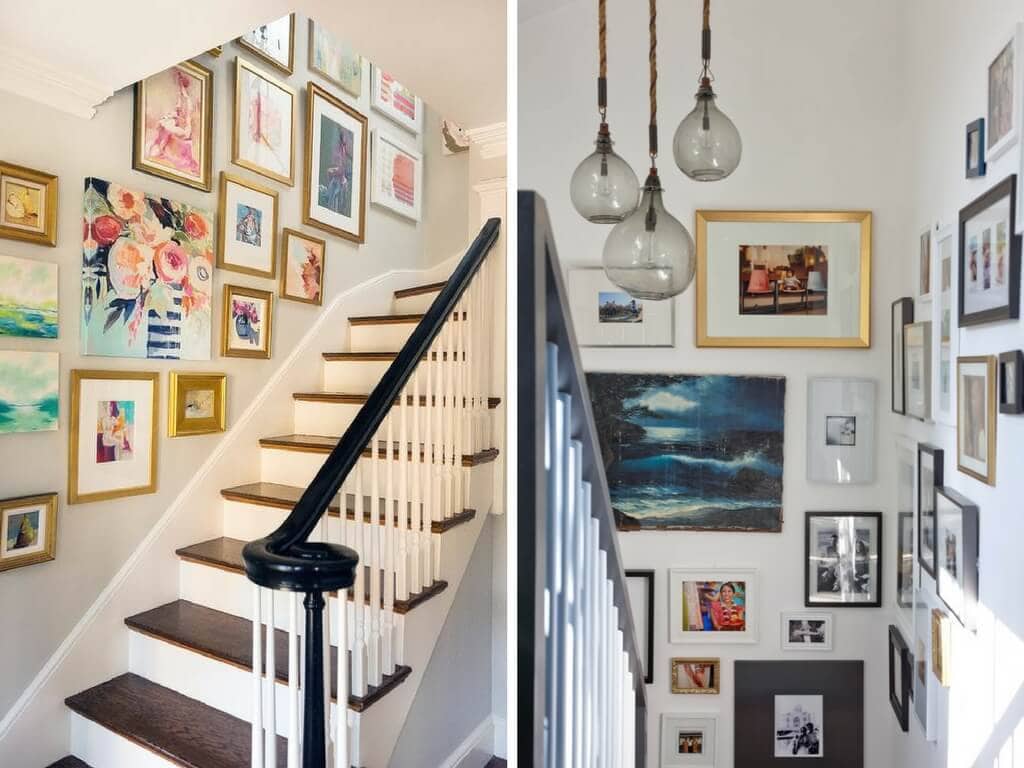 bold staircase decorations