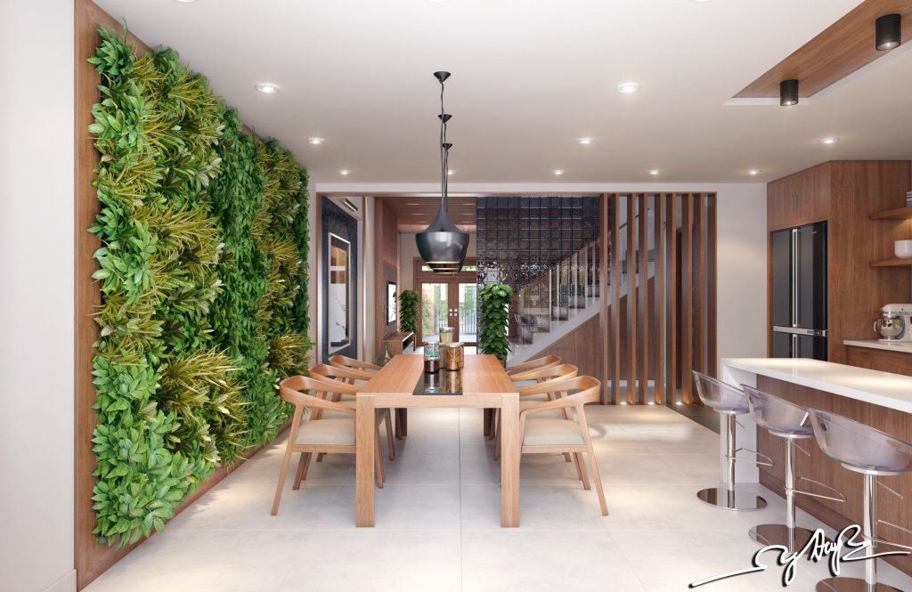 vertical garden apartment - Fresh Interior Design Close To Nature Rich