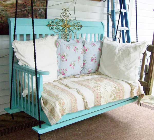 repurposed baby crib