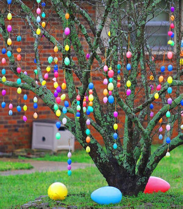 outdoor hanging easter decorations