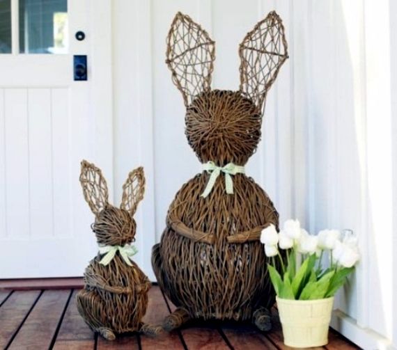 outdoor wooden easter decorations