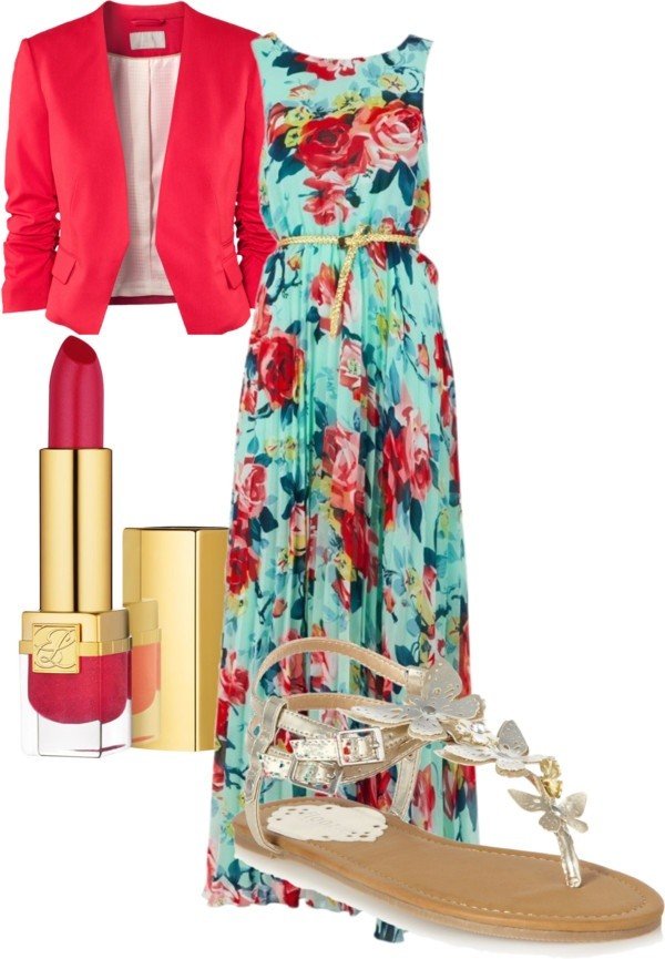 polyvore spring dresses