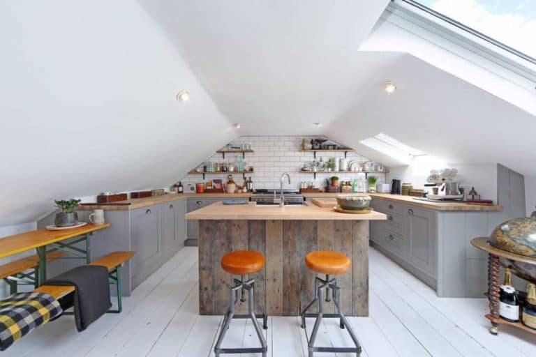 attic kitchen design