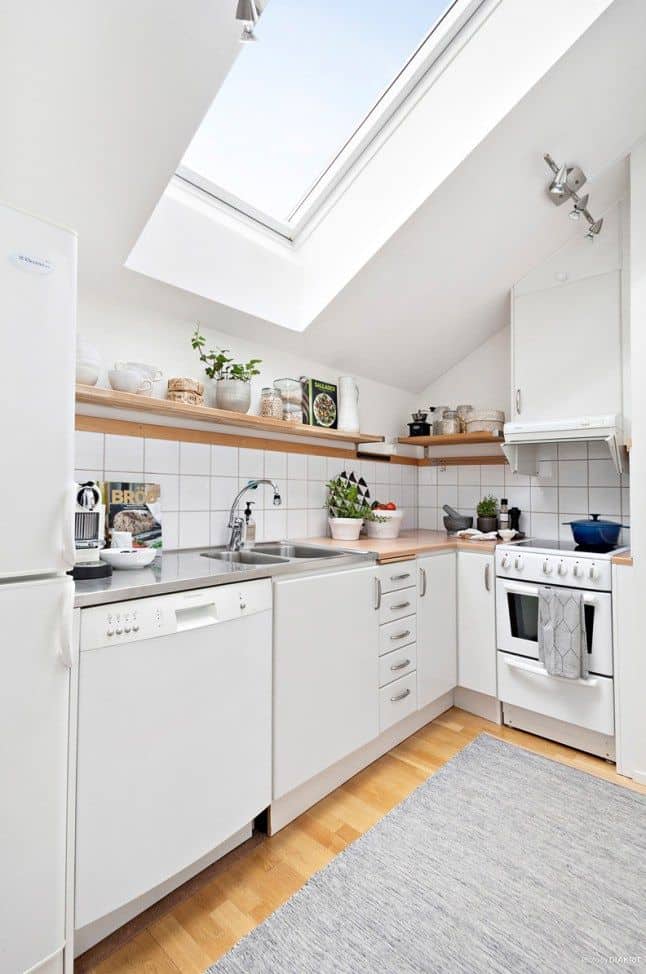 attic apartment kitchen