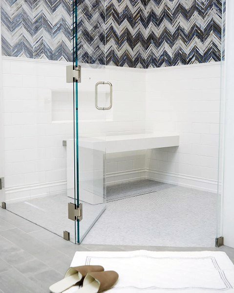 bench in shower design