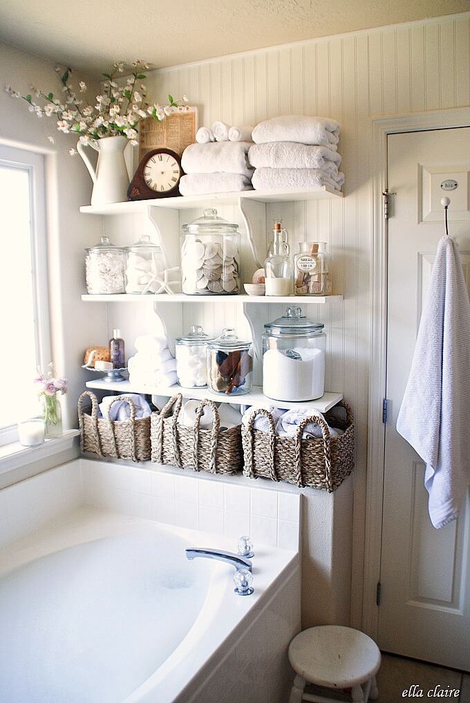 towel storage basket